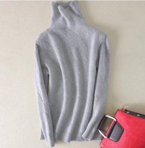 geometric knitted sweater Gray