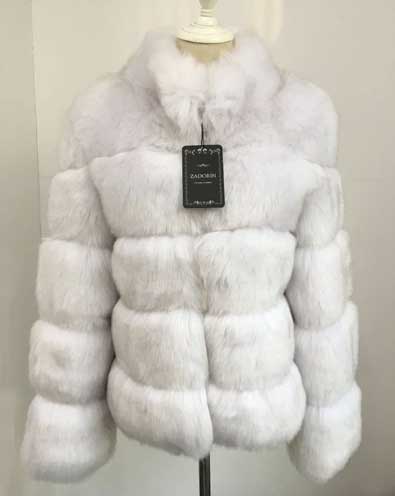 White Women's Faux Fur Coat