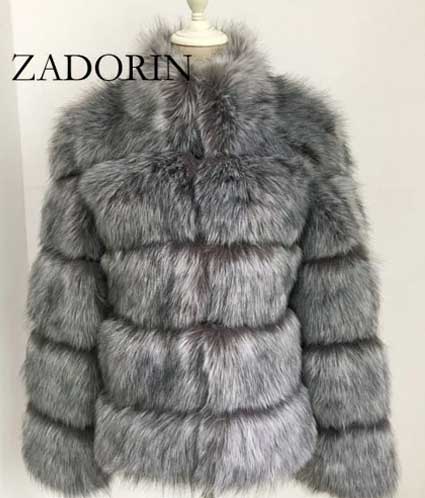ZADORIN Winter Coat -faux Fox