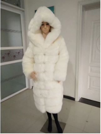 Beautiful Warm Fur Coat white